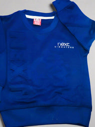 Boys' Premium Embossed & Embroidered Sweatshirt - Royal Blue