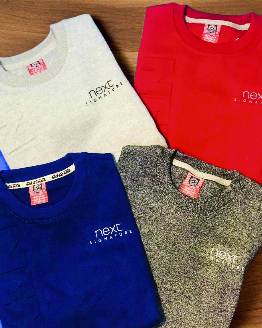 Boys' Premium Embossed & Embroidered Sweatshirt - Royal Blue