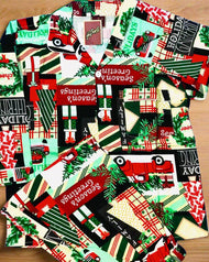 Festive Holiday Season's Greetings Kids Night Suit - Cozy Pajama Set for Children