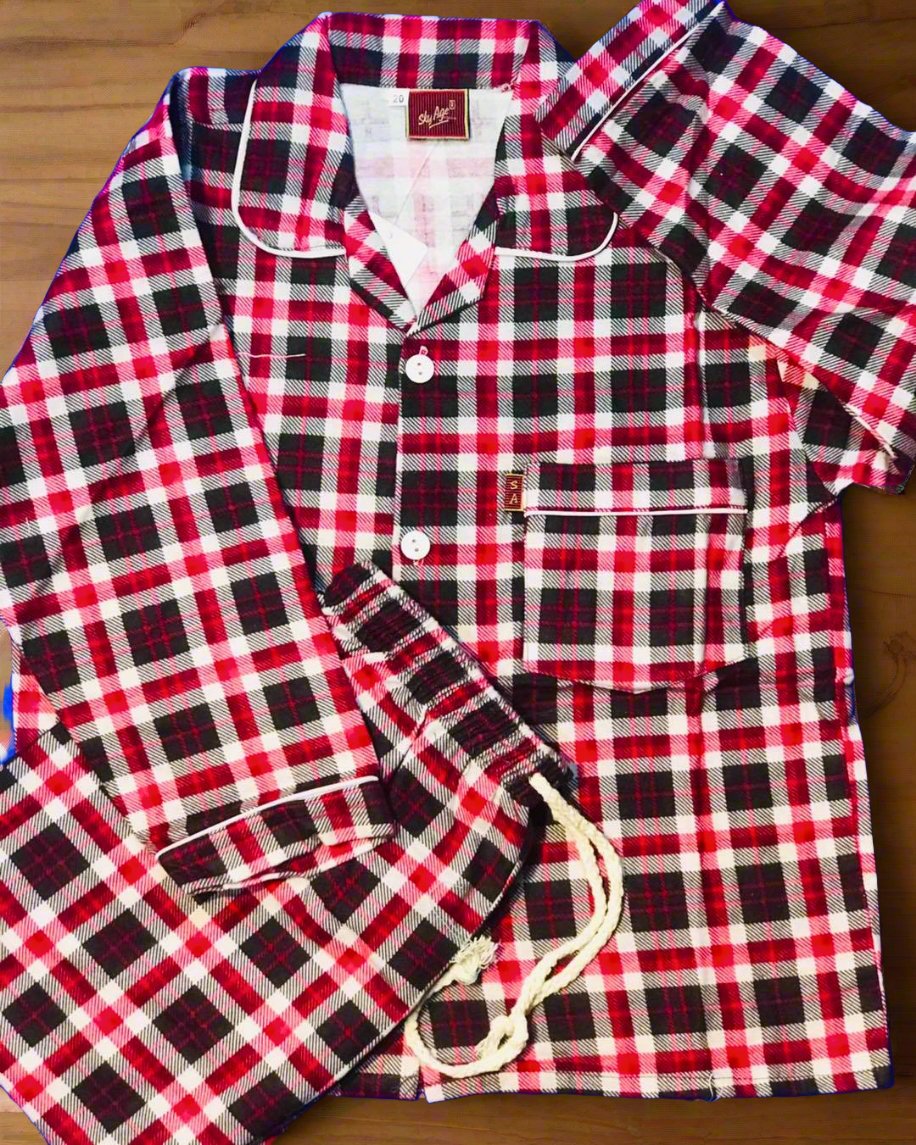 Cozy Plaid Kids' Night Suit