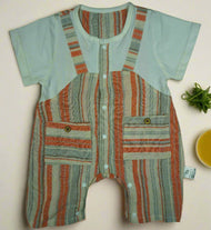 Colorful Striped Cotton Romper for Babies - Soft and Comfy Summer Overalls