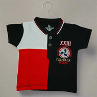 Trendy Boys' Polo T-Shirt and Denim Shorts Set