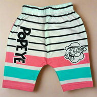 "Popeye the Sailor Man" Kids Pink T-Shirt and Striped Shorts Set