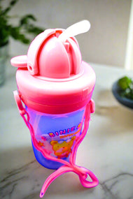 Cute Bear Sippy Cup for Kids - Summer Fun Design | Leak-Proof Water Bottle with Strap